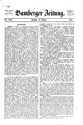 Bamberger Zeitung Samstag 19. Oktober 1861