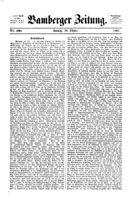 Bamberger Zeitung Sonntag 20. Oktober 1861