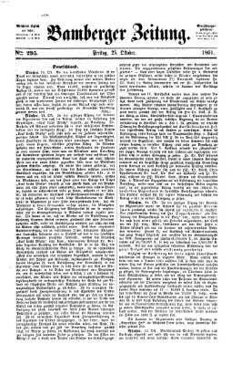 Bamberger Zeitung Freitag 25. Oktober 1861