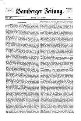 Bamberger Zeitung Montag 28. Oktober 1861