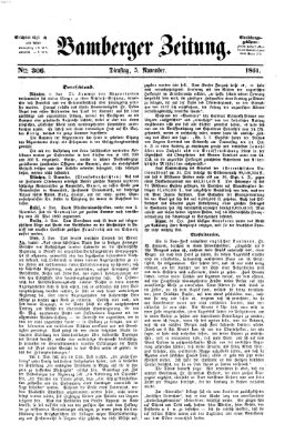 Bamberger Zeitung Dienstag 5. November 1861