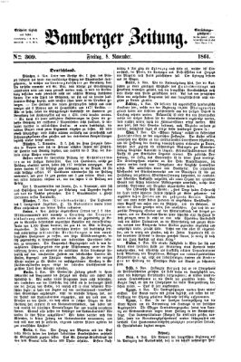 Bamberger Zeitung Freitag 8. November 1861