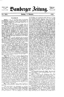 Bamberger Zeitung Samstag 9. November 1861