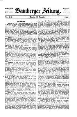 Bamberger Zeitung Samstag 16. November 1861