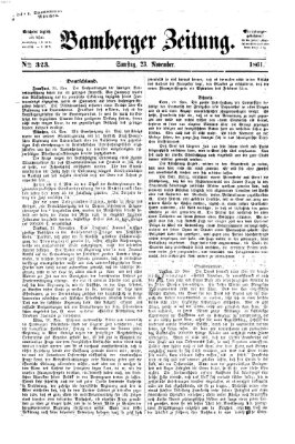 Bamberger Zeitung Samstag 23. November 1861