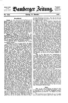 Bamberger Zeitung Sonntag 24. November 1861