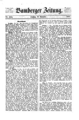 Bamberger Zeitung Samstag 30. November 1861