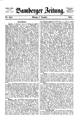 Bamberger Zeitung Montag 2. Dezember 1861