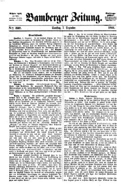 Bamberger Zeitung Samstag 7. Dezember 1861