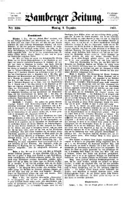 Bamberger Zeitung Montag 9. Dezember 1861