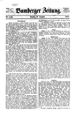 Bamberger Zeitung Samstag 28. Dezember 1861