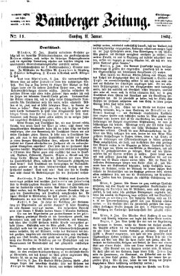 Bamberger Zeitung Samstag 11. Januar 1862