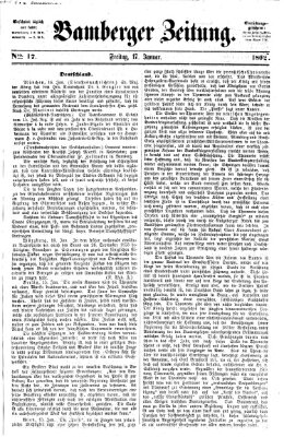 Bamberger Zeitung Freitag 17. Januar 1862