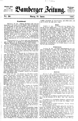 Bamberger Zeitung Montag 20. Januar 1862