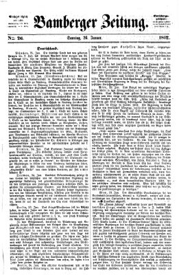 Bamberger Zeitung Sonntag 26. Januar 1862