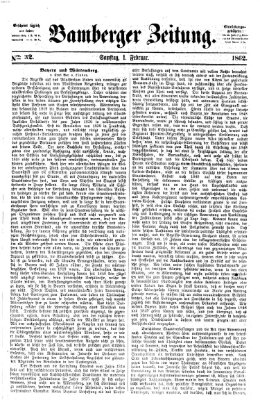 Bamberger Zeitung Samstag 1. Februar 1862