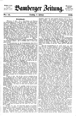 Bamberger Zeitung Dienstag 4. Februar 1862