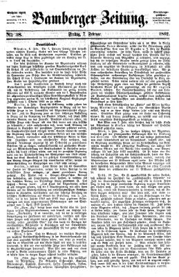 Bamberger Zeitung Freitag 7. Februar 1862