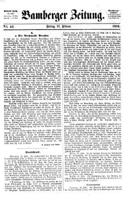 Bamberger Zeitung Freitag 14. Februar 1862