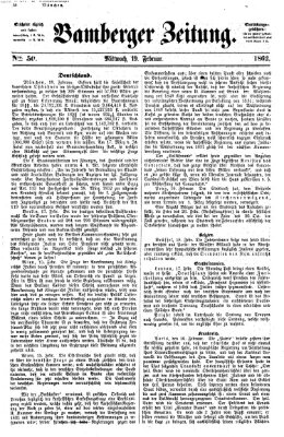 Bamberger Zeitung Mittwoch 19. Februar 1862