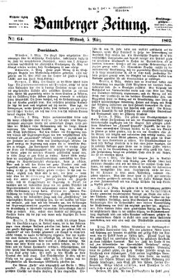 Bamberger Zeitung Mittwoch 5. März 1862