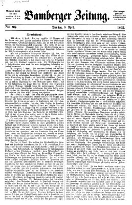 Bamberger Zeitung Dienstag 8. April 1862