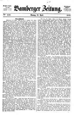 Bamberger Zeitung Montag 28. April 1862