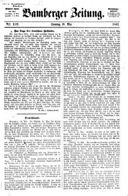 Bamberger Zeitung Sonntag 18. Mai 1862