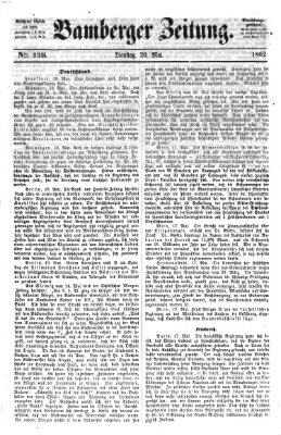 Bamberger Zeitung Dienstag 20. Mai 1862