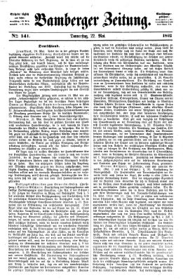 Bamberger Zeitung Donnerstag 22. Mai 1862