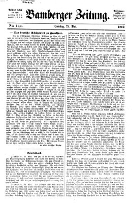 Bamberger Zeitung Sonntag 25. Mai 1862