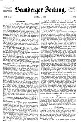 Bamberger Zeitung Sonntag 1. Juni 1862