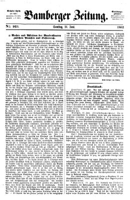 Bamberger Zeitung Samstag 14. Juni 1862