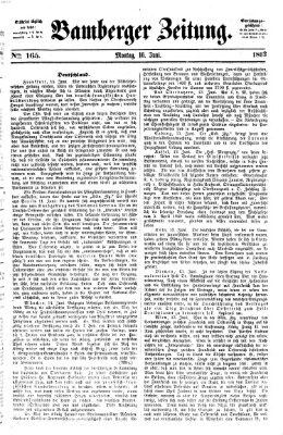 Bamberger Zeitung Montag 16. Juni 1862