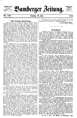 Bamberger Zeitung Sonntag 29. Juni 1862