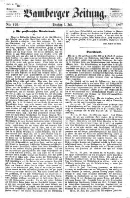 Bamberger Zeitung Dienstag 1. Juli 1862