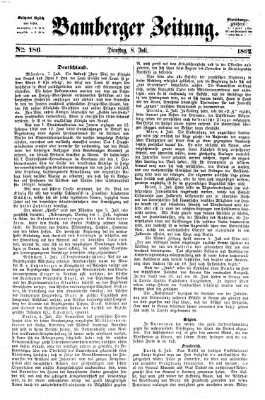 Bamberger Zeitung Dienstag 8. Juli 1862