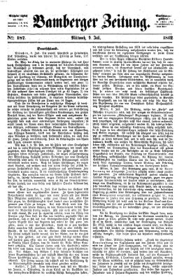 Bamberger Zeitung Mittwoch 9. Juli 1862