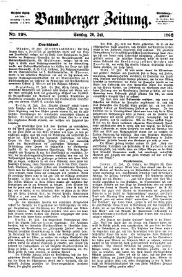 Bamberger Zeitung Sonntag 20. Juli 1862