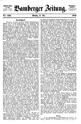 Bamberger Zeitung Montag 21. Juli 1862