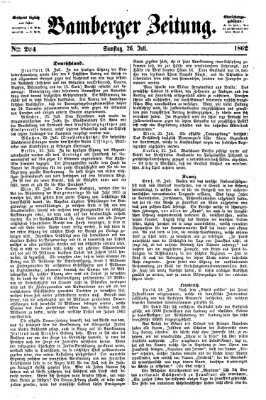 Bamberger Zeitung Samstag 26. Juli 1862