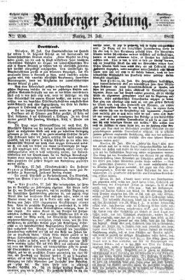 Bamberger Zeitung Montag 28. Juli 1862