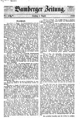 Bamberger Zeitung Dienstag 5. August 1862