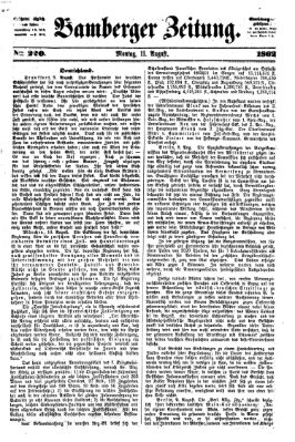 Bamberger Zeitung Montag 11. August 1862