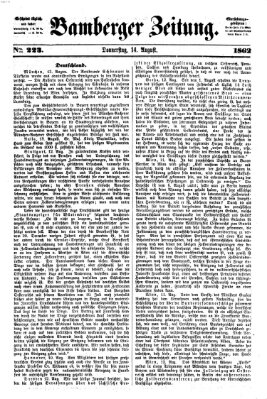 Bamberger Zeitung Donnerstag 14. August 1862