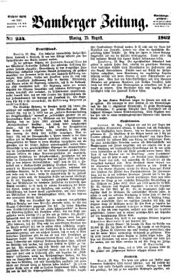 Bamberger Zeitung Montag 25. August 1862