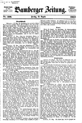 Bamberger Zeitung Freitag 29. August 1862