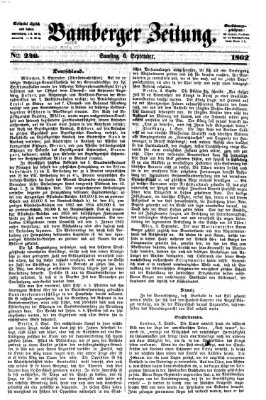 Bamberger Zeitung Samstag 6. September 1862