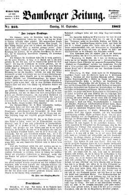 Bamberger Zeitung Sonntag 14. September 1862