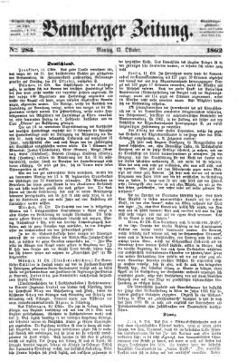 Bamberger Zeitung Montag 13. Oktober 1862